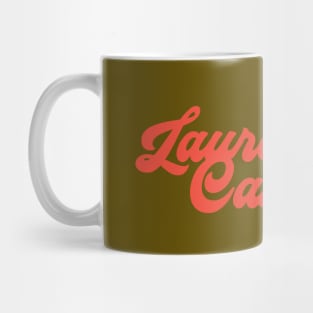 Retro Laurel Canyon flower logo - red Mug